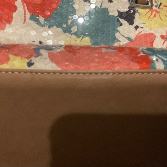 BOH-CHIC NINE WEST SEQUIN FLORAL CLASSIC SPRING CARRY ALL. EXCELLENT CONDITION. - Picture 7 of 8